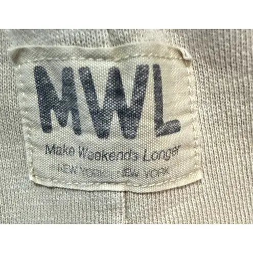 Madewell  MWL Jogger Pants Womens Khaki Drawstring Pockets Athleisure Large EUC