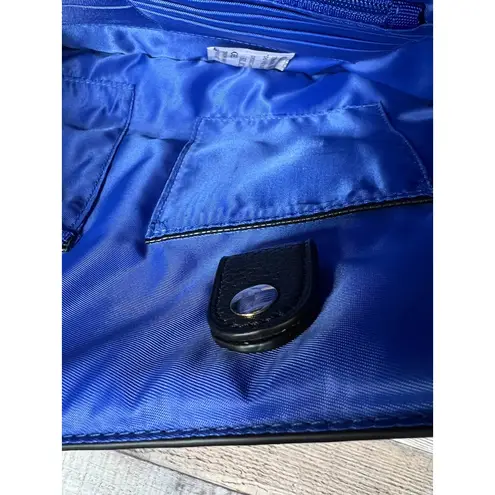 Piper Noble Leopard LARGE Organizer Laptop Crossbody Wallet Handbag Clutch Black