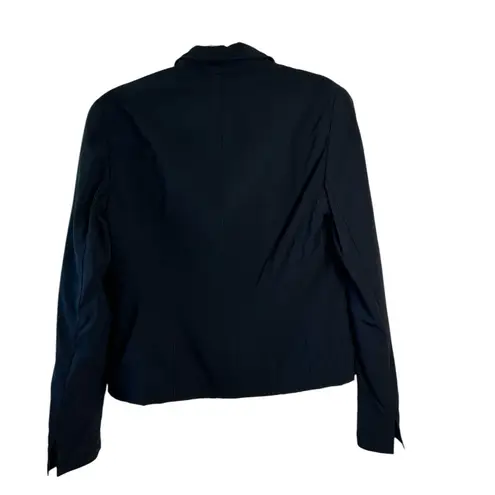 Lafayette 148 NY Women’s Black Wool Lightweight Blazer 8 Classic Office Workwear