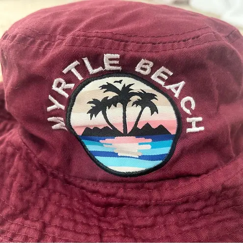 Myrtle Beach Bucket Hat in Red