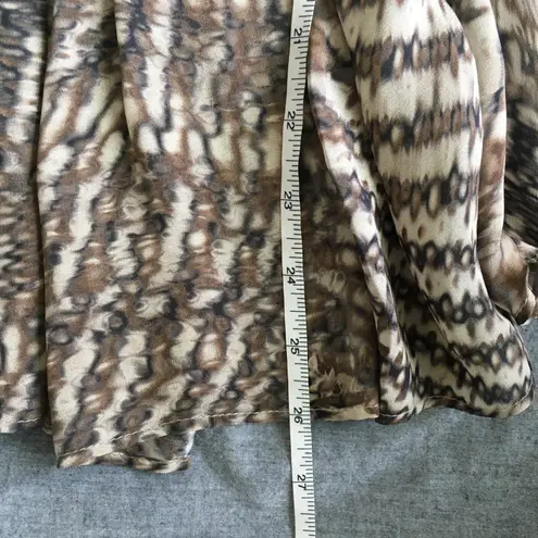 Lafayette 148 Animal Print Silk Blouse