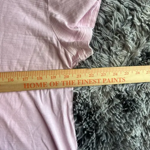 Talbots  T Shirt Womens  X- Large Light Pink Short Sleeve Cotton Classic Casual