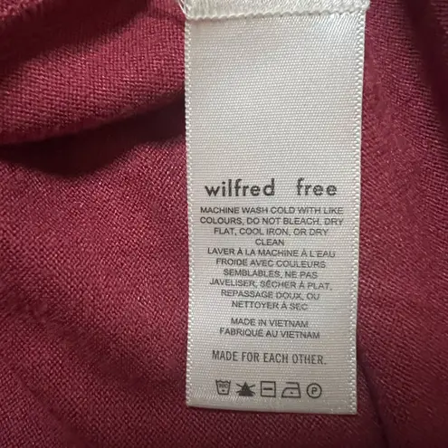 Aritzia Wilfred Free Long Sleeve Dress in Deep Dusty Rose (next pic) Pink