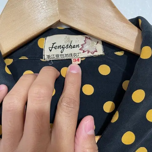Jengshan || Vintage Chinese Polka Dot Shirt & Skirt Set
