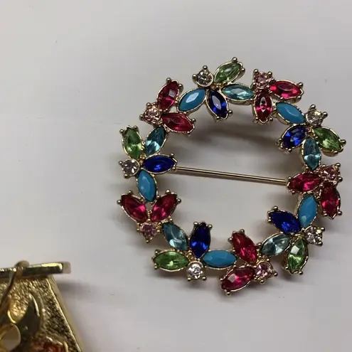 Lot Of 3 All Signed Gold Tone Vintage