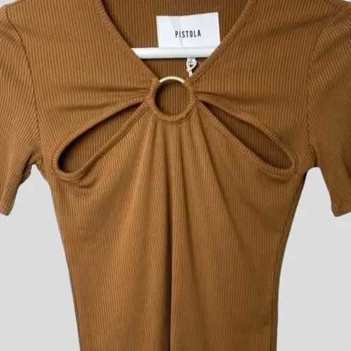 Pistola NWT Top Tank Cutaway Shoulders O Ring Women’s X-Small Boho Retro…