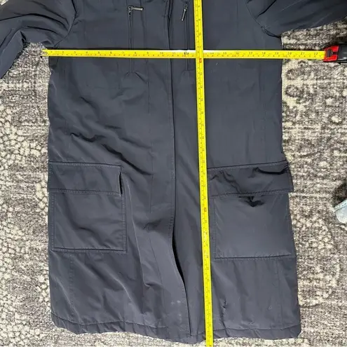 Armani Collezioni Women’s Size 2 Black Insulated 3/4 Belted Trench Coat Jacket