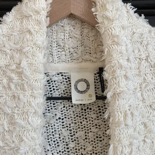 Akemi + Kin  Anthropologie Women’s Small Ivory Chunky Knit Long Cardigan‎ Sweater