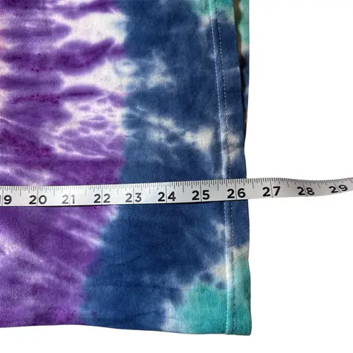 Cozumel Mexico Hand Tie Dye Short Sleeve Graphic Tee Shirt Rainbow Medium Pink