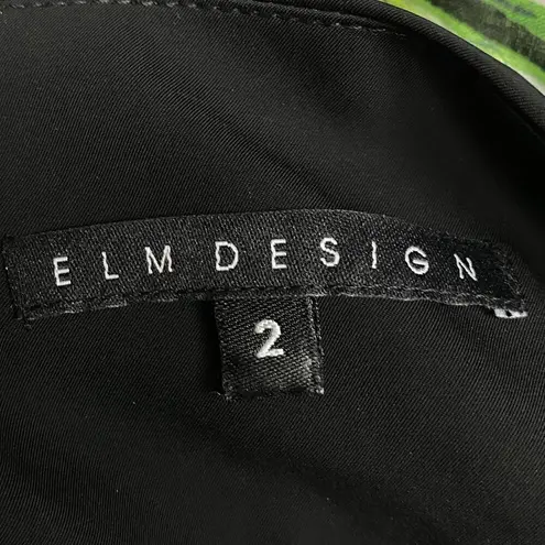 ELM DESIGN Sz 2 Jersey Knit Pleated Skirt Grunge Whimsical Glam Dark Academia Black