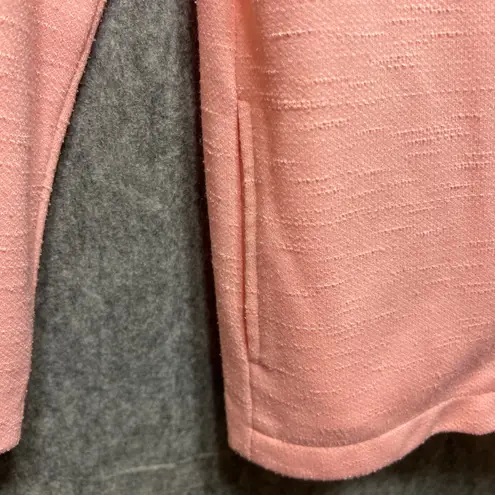 Vintage 70s Graff Californiawear Open Front Blazer Jacket Size 12 Pink Textured