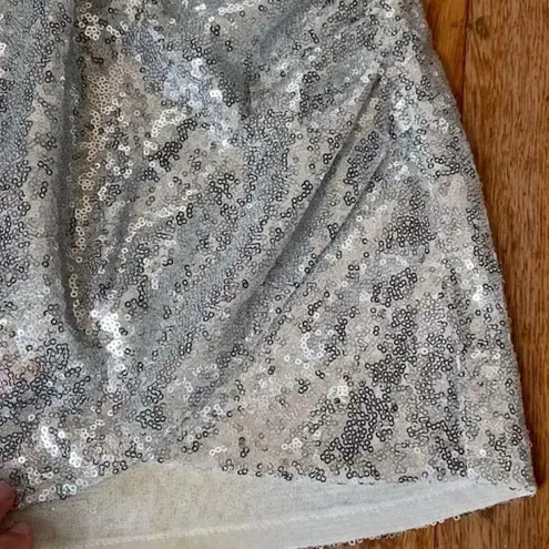 gold silver sparkle ruched skirt