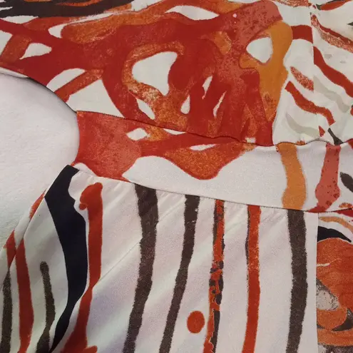 Alexis Wide Sleeve Multicolor Floral Striped Abstract Print Romper Playsuit