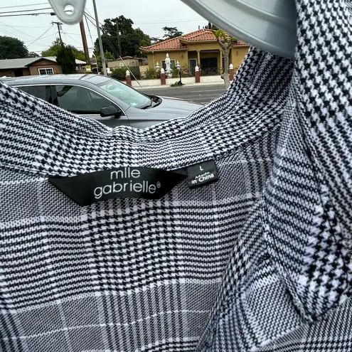 Mlle Gabrielle Blue and White Sleeveless Tie Front Sundress