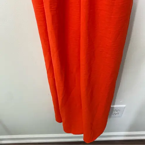MSK Jumpsuit Orange Crop Wide Leg M Size M