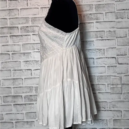 Lulu's Cream Halter baby doll farmhouse style top White Size M