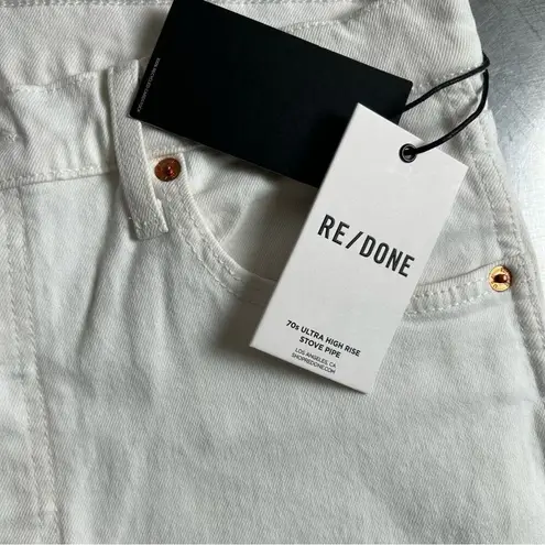 RE/DONE NWT White 90’s High Rise Loose Fit Denim Jeans Size 31