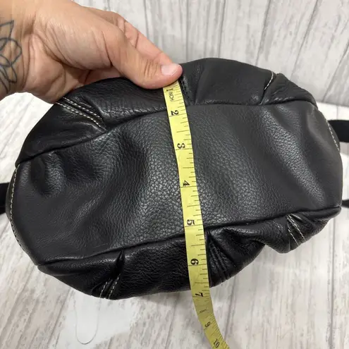 The Sak Black Leather Deena Flap Crossbody