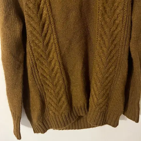 American Eagle NWT  sweater turtleneck cowl thick knit Brown M