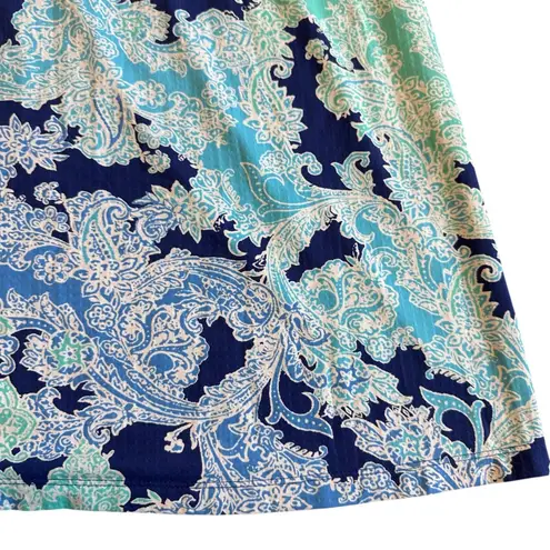 IBKUL Floral Print Sleeveless Dress Outdoor Tennis Athleisure Golf Sie Medium Blue