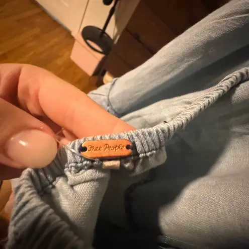 Free People  Light Blue Backless Dress