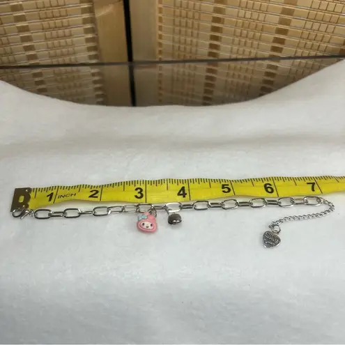 My Melody Silver Charm Bracelet White