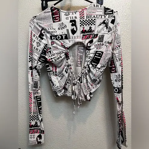 Love Streak Long Sleeve, Open Back Crop