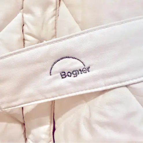 Bogner Puffer Winter Coat Jacket Women’s M Ivory Belt Vintage SEE DESCRIPTION Size M