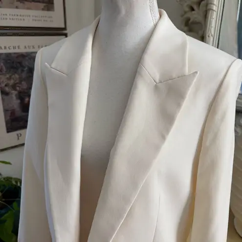 Zadig & Voltaire Ivory Voyage Crepe Solid Blazer Size 36