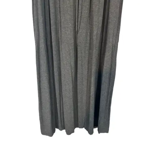 Simlu Gray Stretch Pleated Flowy Long Maxi Skirt Women Sz 3XL
