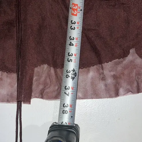 Moulinette Soeurs Anthropologie Meadow Brown Tulle Dress Size 10