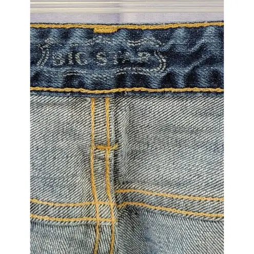 Big star  Rikki Slim Straight Mid Rise Stretch Jeans Womens 30 Made in USA