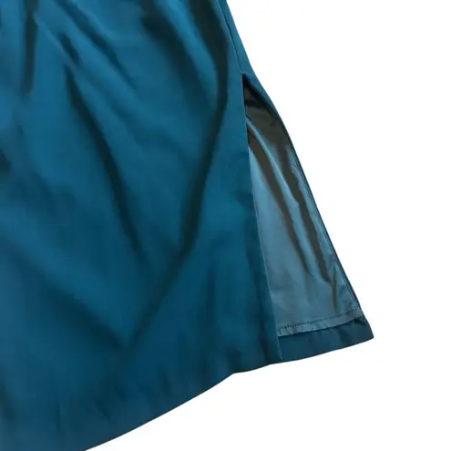 Bardot Solange Fitted Sheath Dress Off-Shoulder Bell Sleeves Teal Size 6 Women's