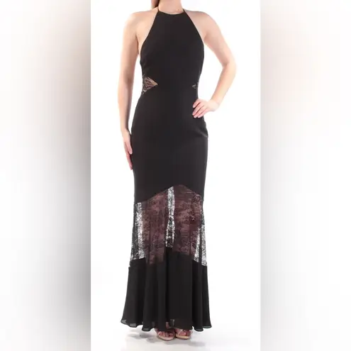Fame and Partners “Nicchi” Black Lace Panel Gown – NWT – Size 8
