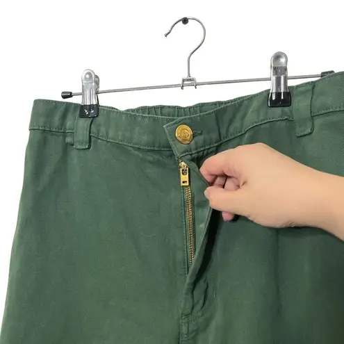 Big Bud Press Bell Bottom Pants Women’s Size Small Green Cotton Retro Flare Wide