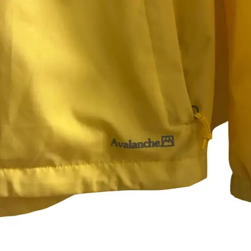 Avalanche Outdoor Supply Company Yellow Hooded Rain Jacket Women's Small