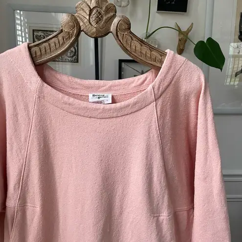 Anthropologie  Holding Horses Cocoon Sweatshirt Dress Peach Pockets S
