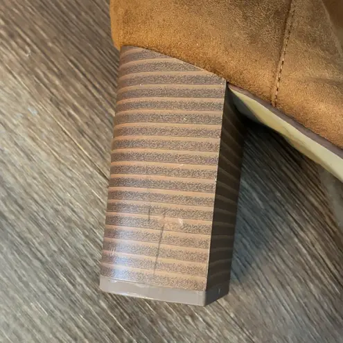 Zigi Girl Fall Brown Open Peep Toe Heel Boots Women’s Size 11M