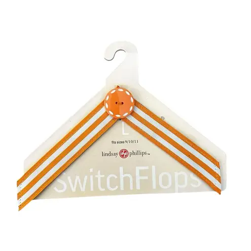 LOT of 4 L Switch Flops Lindsay Phillips Straps Size LARGE 9 10 11 NEW