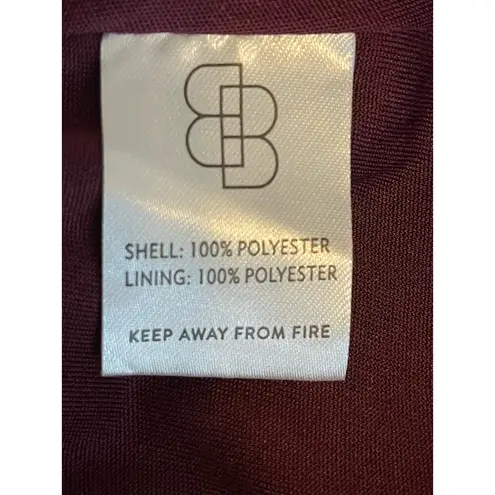 Baltic Born Venus Pleated Maxi Dress in Mulberry size L