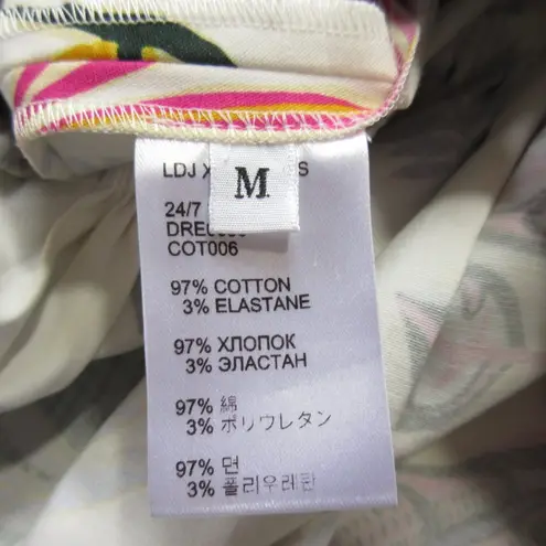 NWT La Double J 24/7 in Botanical Floral Heavy Cotton Mini Shift Dress M $990 Size M