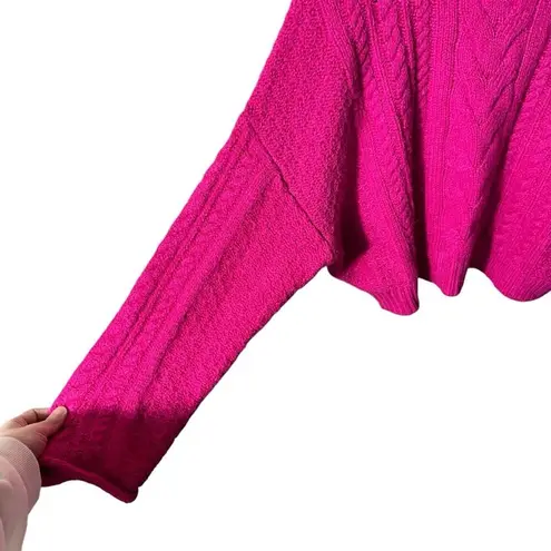 Pilcro and the Letterpress Anthropologie Pilcro Mock Neck Cable Knit Sweaterater Size Large