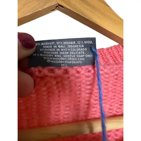 Wooden Ships NWT “Merry Everything” Chunky Knit Holiday Crewneck Sweater Sz M/L