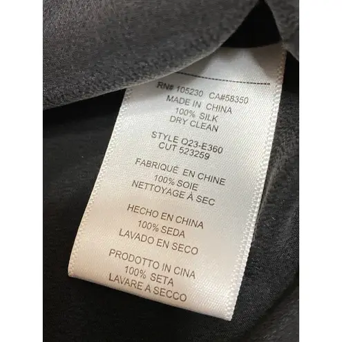 Equipment 100% Silk Women's Black Sleeveless Button Down Shirt Tank Top Size S