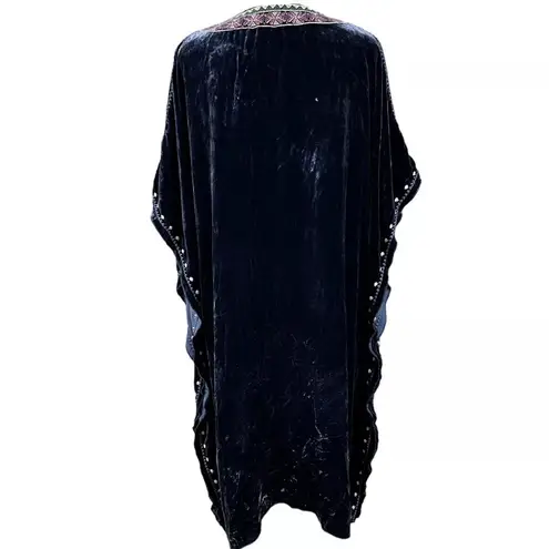 Johnny Was Nemita extremely heavily embroidered velvet Caftan/Tunic NWT RARE - Image 8
