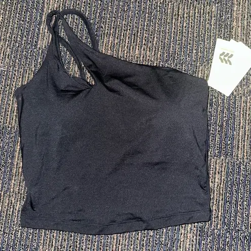 All In Motion New with tags Black asymmetrical athletic crop top size small