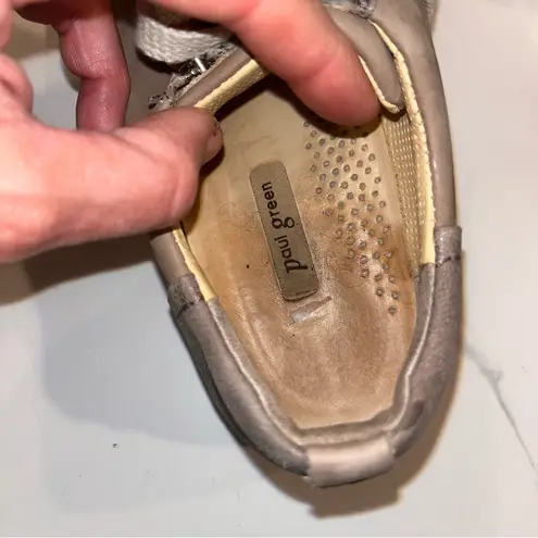 Paul Green Toby Nubuck Leather Sneaker Shoes women size 9.5