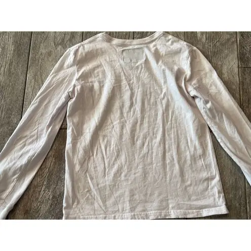 Zyia Active Long Sleeve Tee Shirt XS Extra Small HOLE Mountain Graphic T