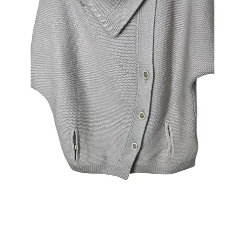 Piazza Sempione Knit Sweater Cardigan Button Front Shawl Collar Wool Size Large