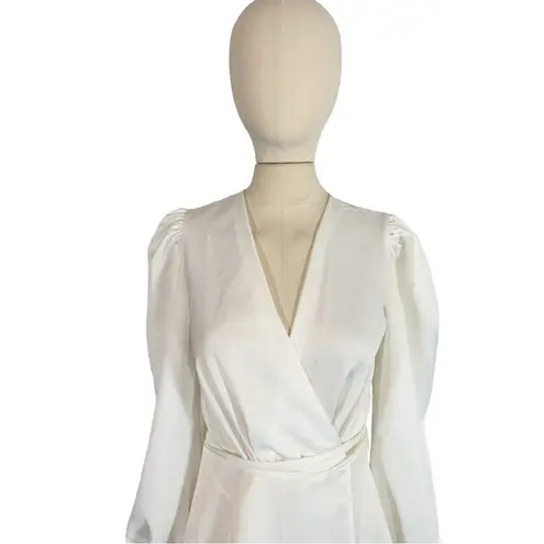 Nonchalant Damica Wrap Mini Dress Size XS White